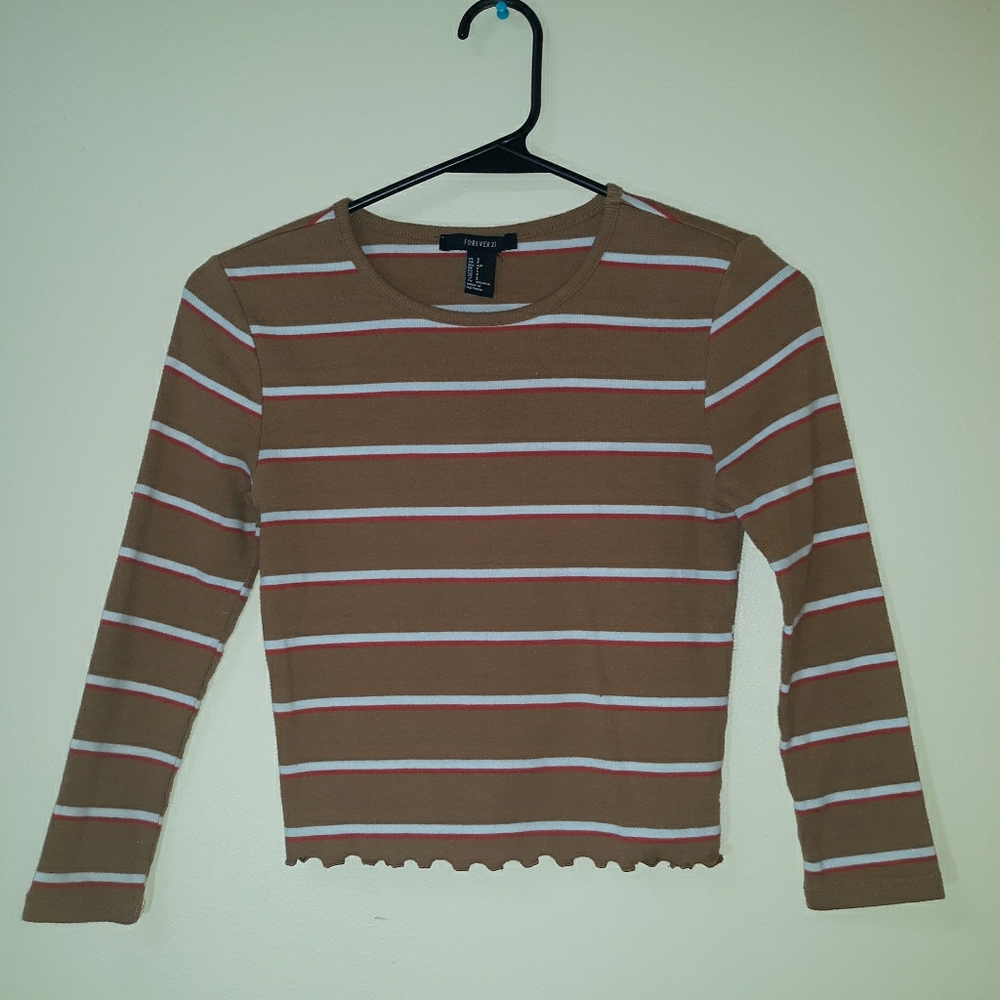 Forever21- Cropped Quarter Sleeve Top